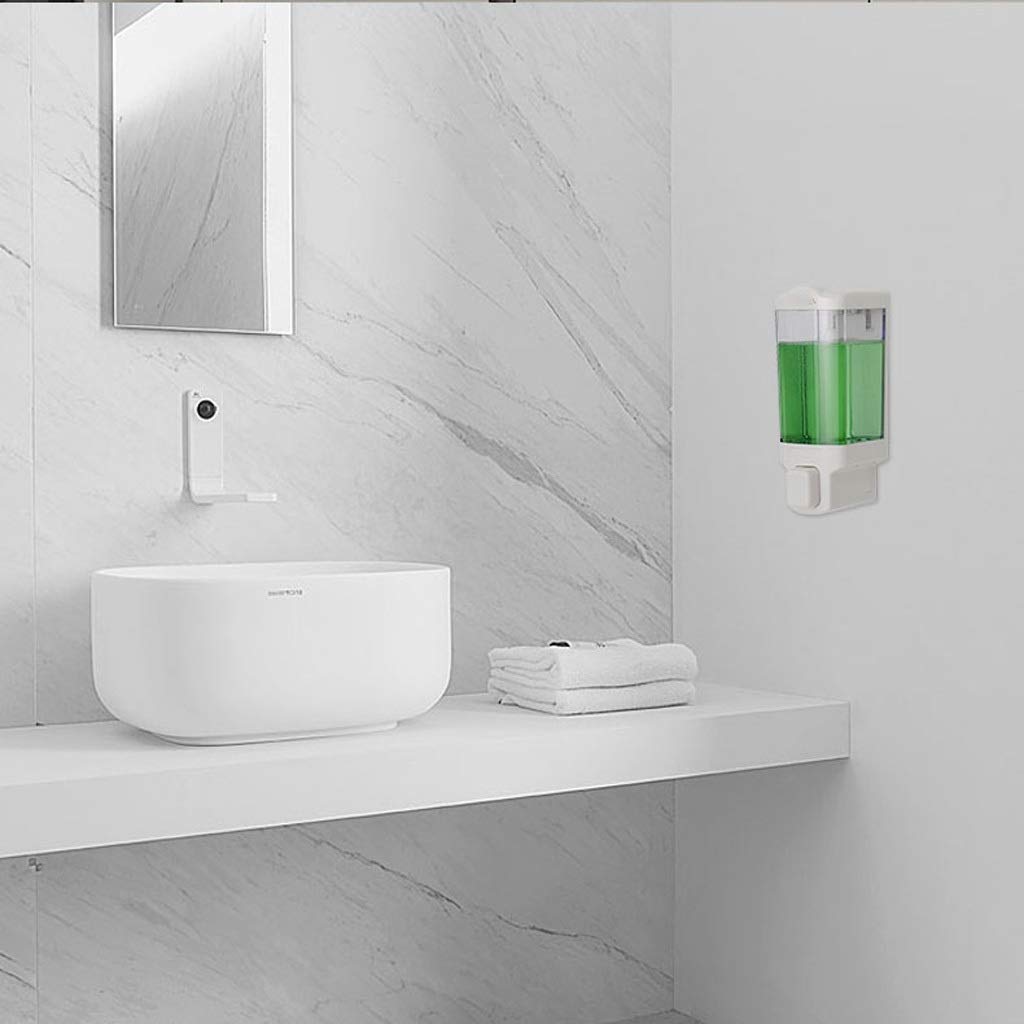 Servizi igienici Shampoo Box a parete Manuale di dispenser sapone da bagno a mano 'erogatore del Bottiglia(C)