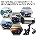 Car Heater, 12V Portable Car Heater that Plugs into Cigarette Lighter, Defroster for Car Windshield, 2 in 1 Heating & Cooling Fast Heating Defrost Defogger with Suction Holder
