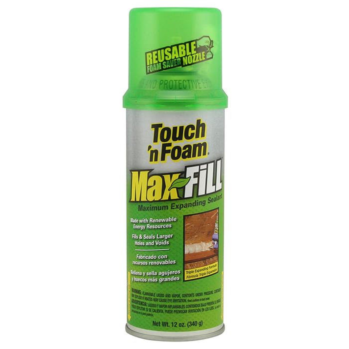 6 Pack of 12 oz Dap 31212 Touch ‘N Foam, MaxFill Maximum Expanding Sealant