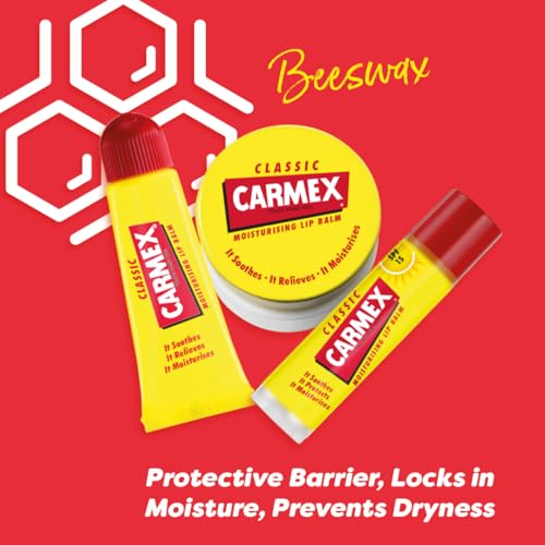 Carmex Classic Lip Balm Set - Stick, Pot & Tube, Clear, 1 count (Pack of 3) - Image 3