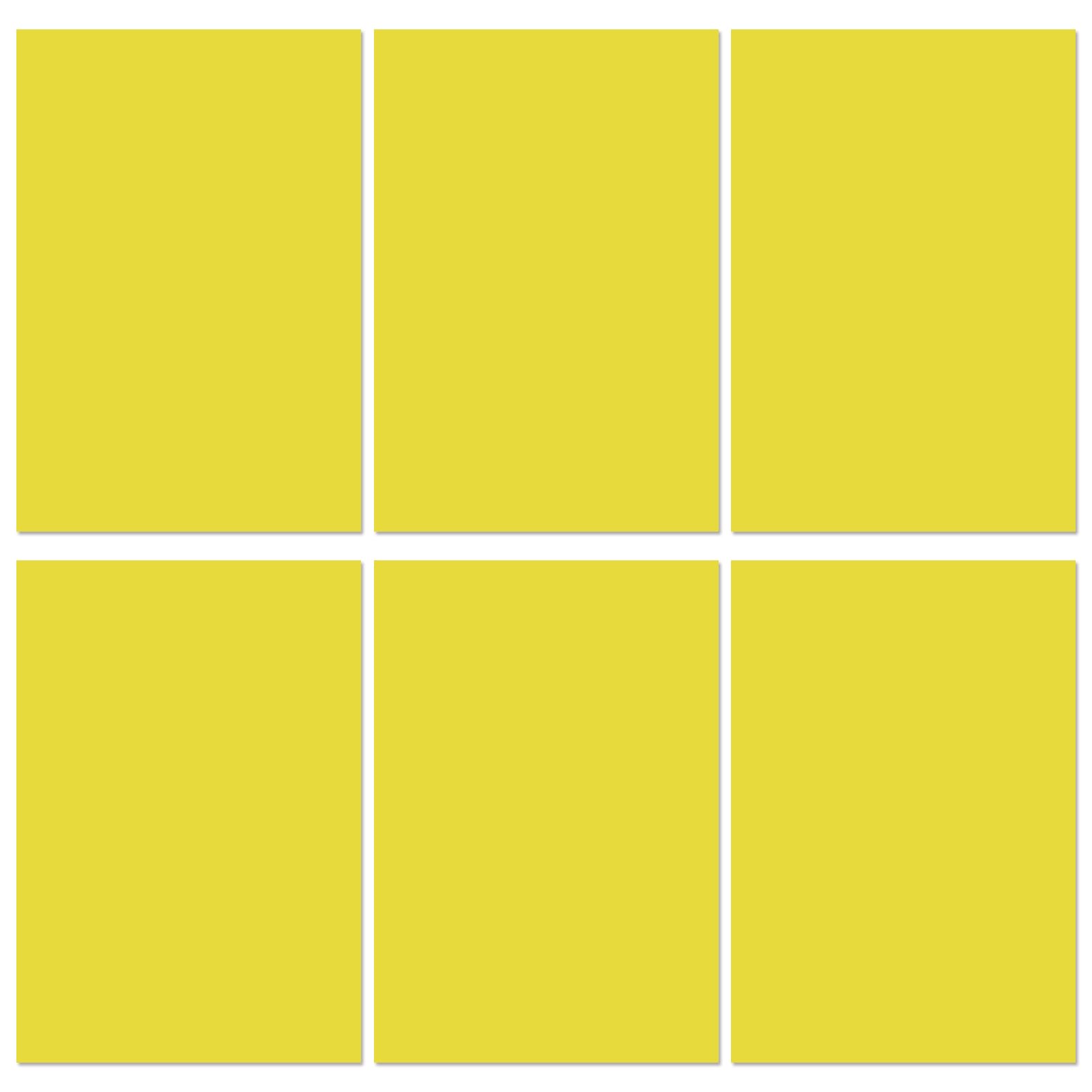 A4 Dyslexia Overlays, 6PCS Yellow Coloured Dyslexia Aids for Children, Highlight Strips Overlay for ADHD, Students Reducing Visual Stress