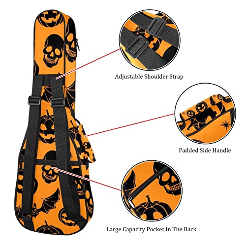 Housse de ukulélé avec sangle réglable – Motif tête de mort – Pour ukulélé - Les Beatles, Paul McCartney, John Lennon, RIngo Starr, George Harrison Housse de ukulélé avec sangle réglable - Motif tête de mort - Pour ukulélé – Image 4