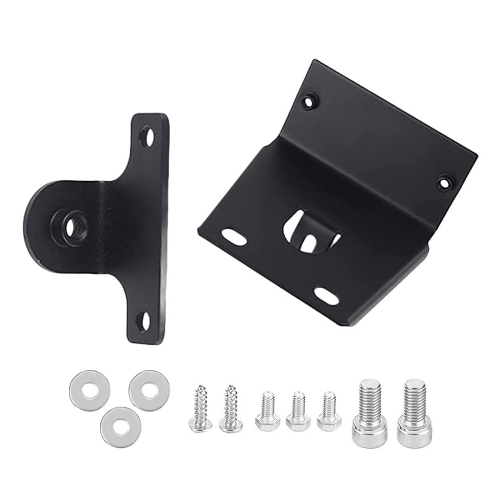 Riloer 1x Alerón delantero inferior negro guardabarros, carenado para presa de aire compatible con Harley Sportster 1200 883 Iron XL 2004-2020, negro mate