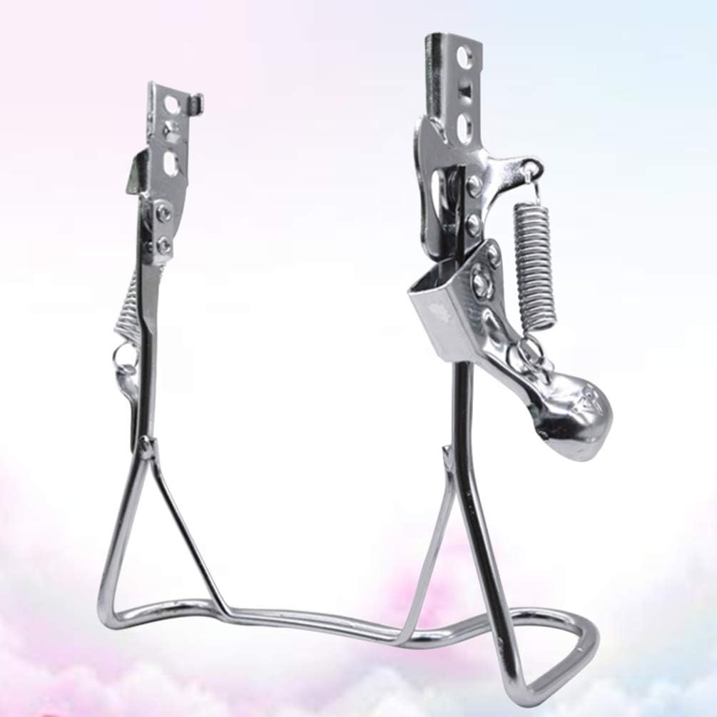 Garneck Bike Kickstand Double Leg Bicycle Stand Folding Bicycle Stand Support Rear Mount Bicycle Repair Kick Stand for Parking Holder (Fits 14inch, Double Holes)