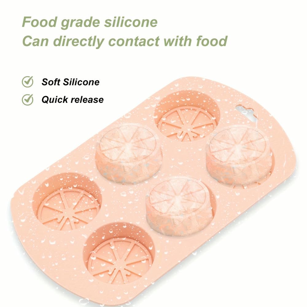 Genérico Molde de Silicona para Cubitos de Hielo, para el hogar y la Cocina, 6 moldes para Cubitos de Hielo, Ideales para postres, Galletas de Chocolate y repostería (Seis Piezas).