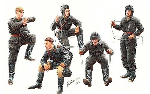 Master Box Soviet Tank Crew 5 Figuras 1/35 miniatura 1