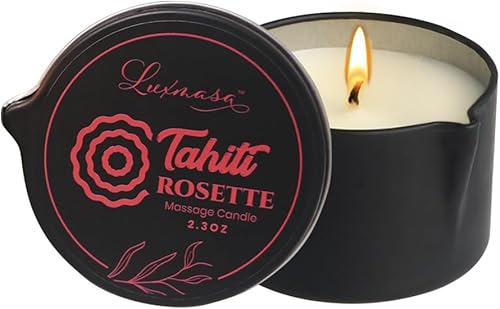 Vela perfumada para el hogar, aceite de cera de masaje para cuerpo, vela de aceite de masaje con aceite esencial de soja infundida a baja