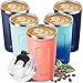 Amazon Brand - Eono Termo Cafe para Llevar 380 ml, Vaso Termico Cafe para Bebidas Frías y Calientes, Reutilizable Taza Termo con doble pared de Acero Inoxidable sin BPA y Fácil de Limpiar