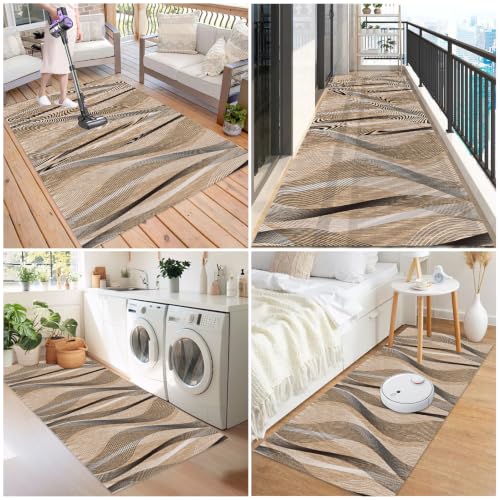 Alfombra corredor para pasillo y entrada, el toque lavable y seguro que tu cocina necesita 7