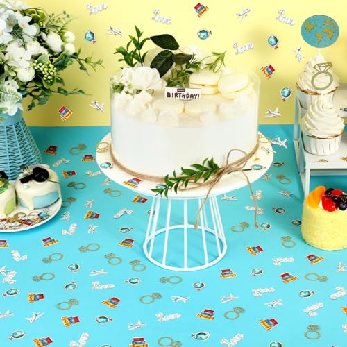 Confettis de table voyage pour EVJF et decoration de mariage chic - 4