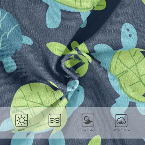 Wusikd Cute Turtle Boys' Underwear Cotton Blue Boys Briefs Soft Toddler Underwear 2T3