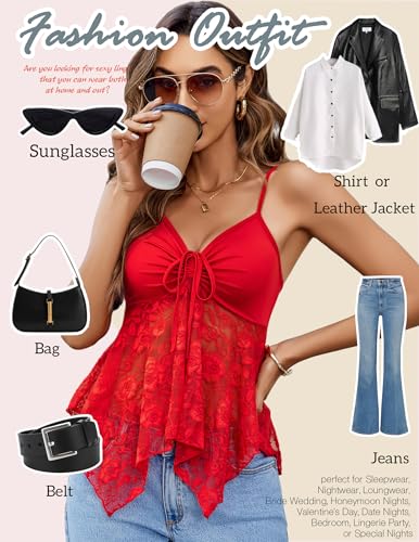 Avidlove Damen Spaghetti Top Y2K Style | Ärmelloses Bralette | Cropped Oberteil Für Sommer & Party