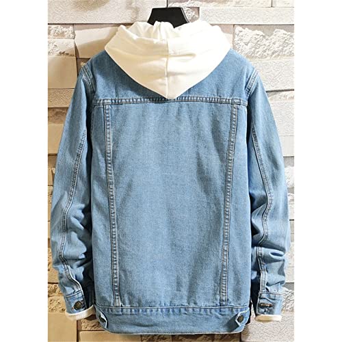 Kelsiop Fashion Men Solid Color Casual Denim Jacket Spring Autumn Cotton Denim Jacket4