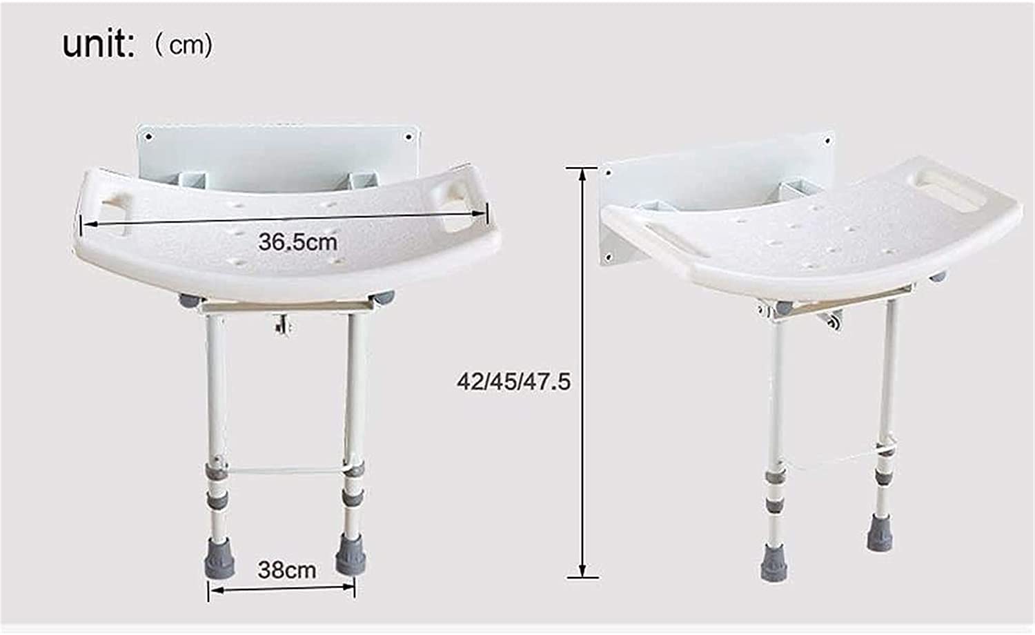 Panca Imbottita per Il trasferimento del Sedile, Taburete De Ba?o Sedia da Doccia Sgabello da Doccia Sgabello da Doccia Portatile Sgabello da Doccia Pieghevole in Alluminio, Sgabel