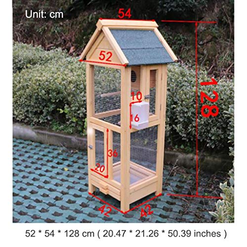 Hühnerställe Erhöhen Balkon Garten Papageienvilla Kleines Haustier Zuchtkäfig Outdoor Massivholz Vogelkäfig… – Bild 8