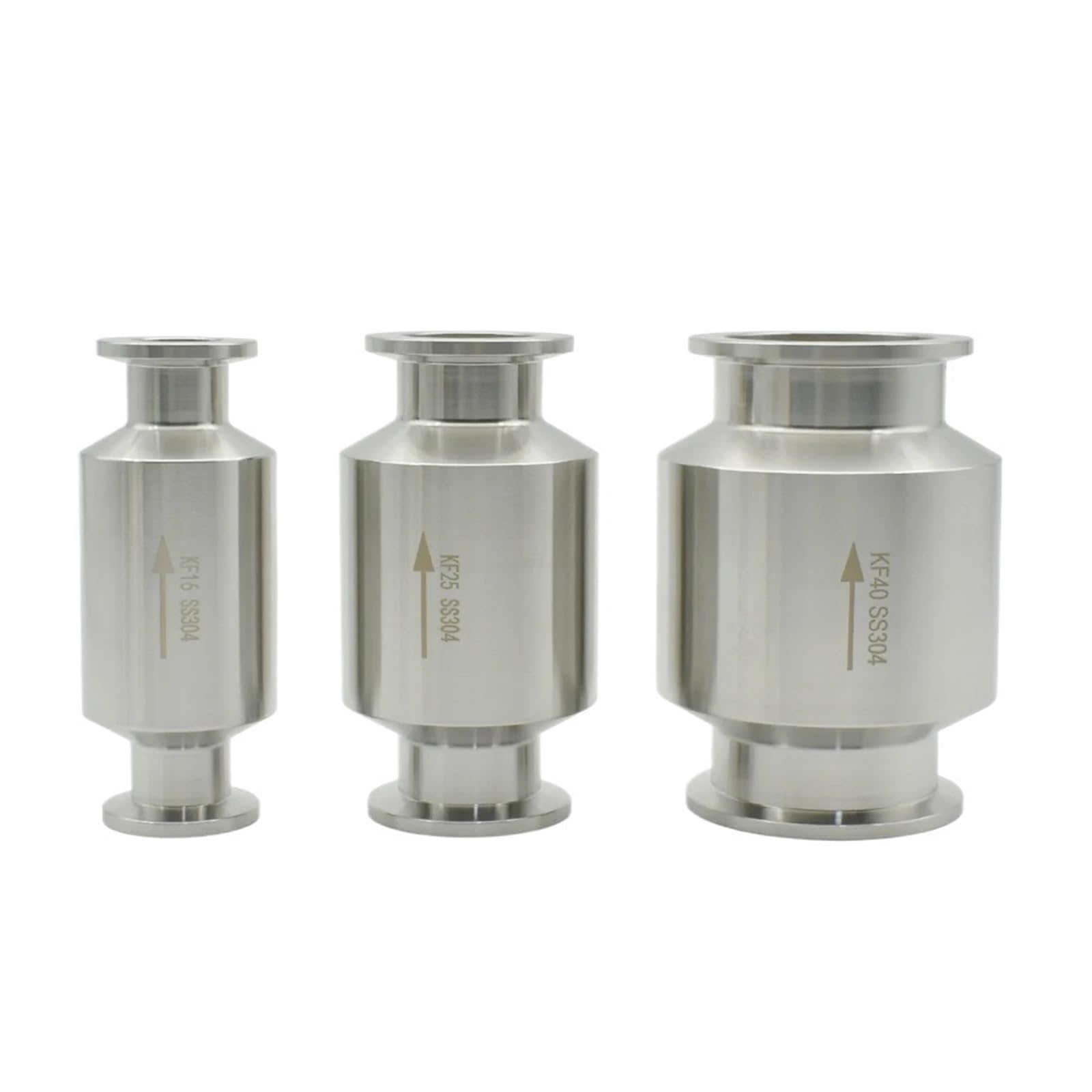 Uyzndkvsi Kf25 Vacuum Inline 1-Way Check Valve 304 Stainless Steel Vacuum 1-Way Valve(Kf25)