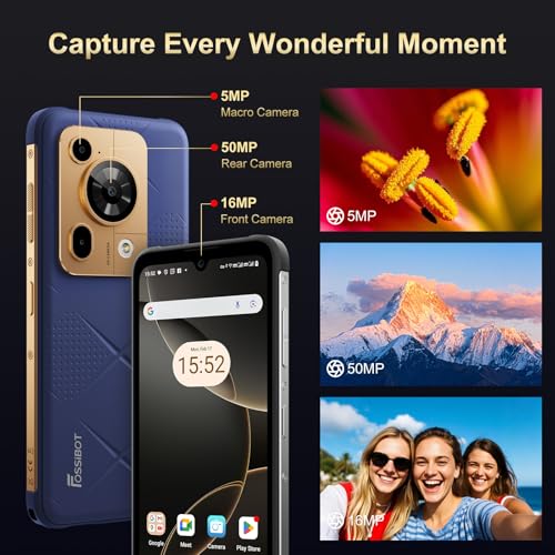 Image of FOSSIBOT F112 Pro 5G Rugged Smartphone Unlocked, 24GB+256GB /1TB Android 14 Rugged Phone, 7150mAh Battery Cell Phone, 6.88'' Display, 50MP+16MP Camera, Dual SIM 5G Unlocked Phone