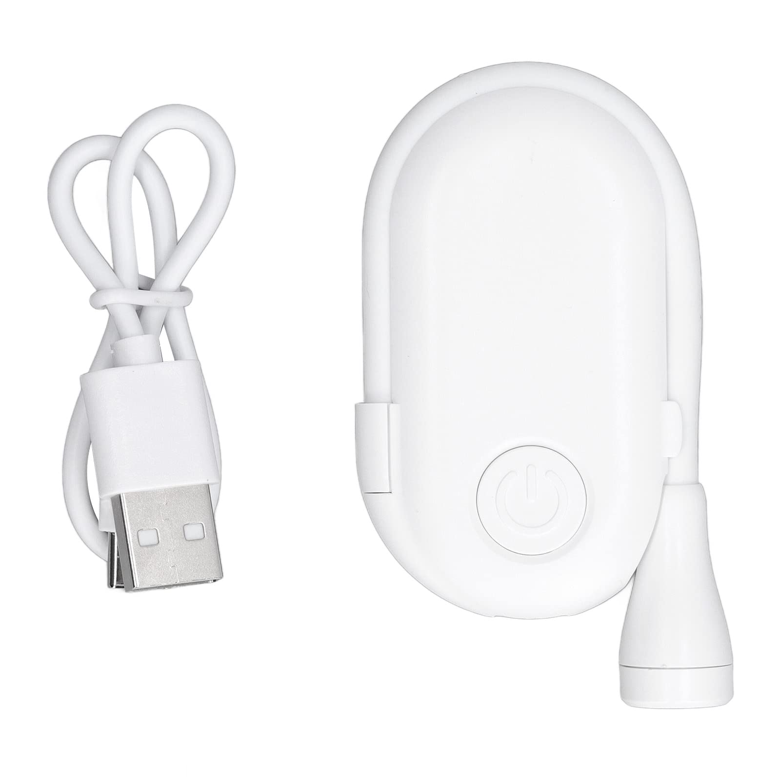 WGFOIP Book Reading Light, USB Rechargeable 3 Colors Levels Brightness Adjustable Clip On Book Light for Book Lovers (White)