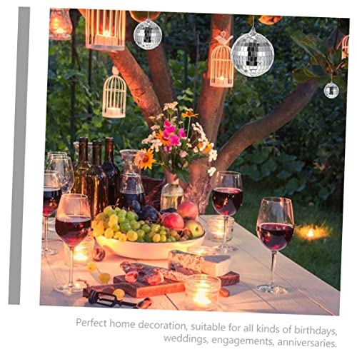 STOBAZA 4 Pçs Decoração De Bolo Decoração De Casamento Adornos Para De Disco Luzes Penduradas Bolas