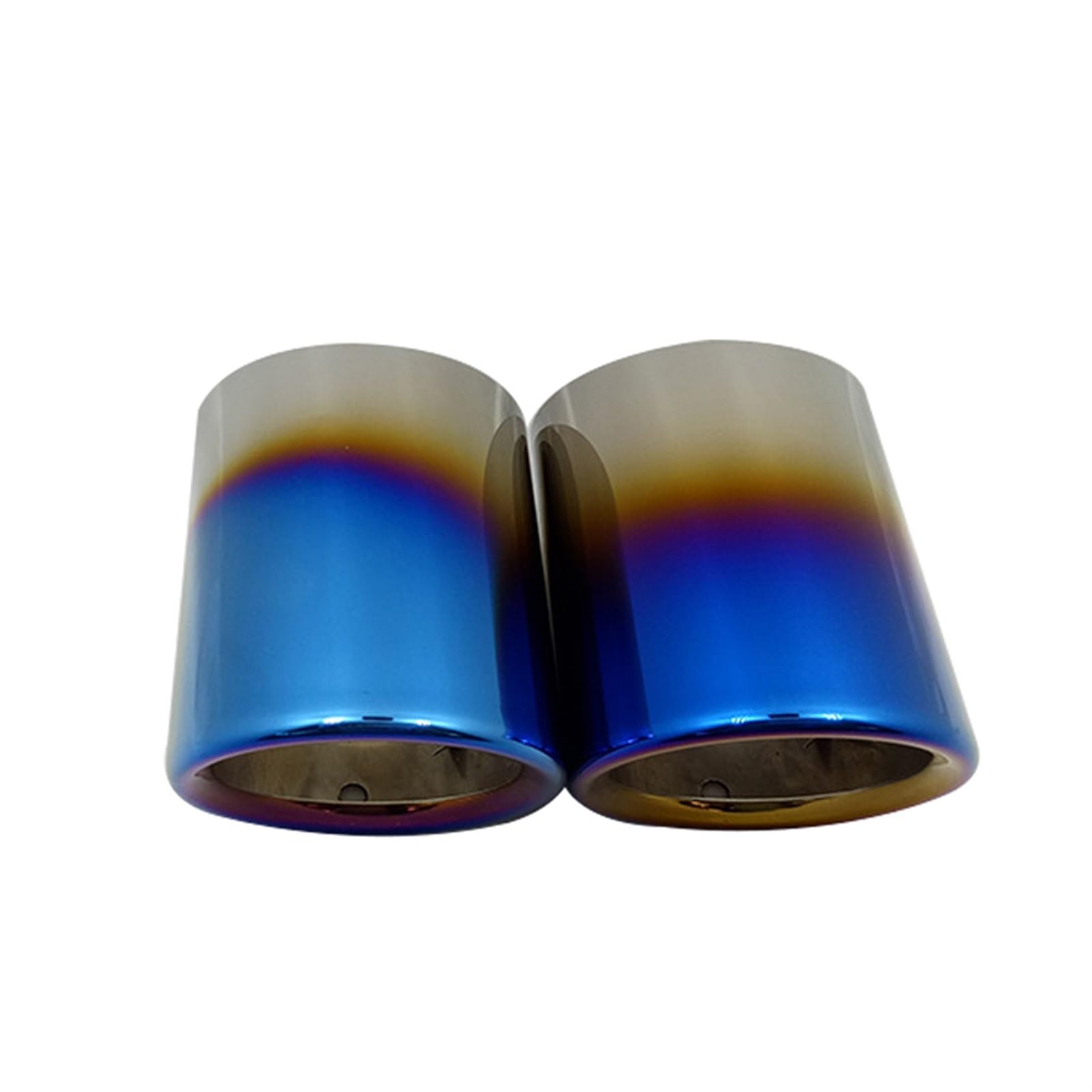 Scarico Auto Terminale di Scarico Tubo di Scarico per Auto È Adatto per La Decorazione della Gola della Coda del Silenziatore in Acciaio Inossidabile Semi-Blu per B&MW Serie 5