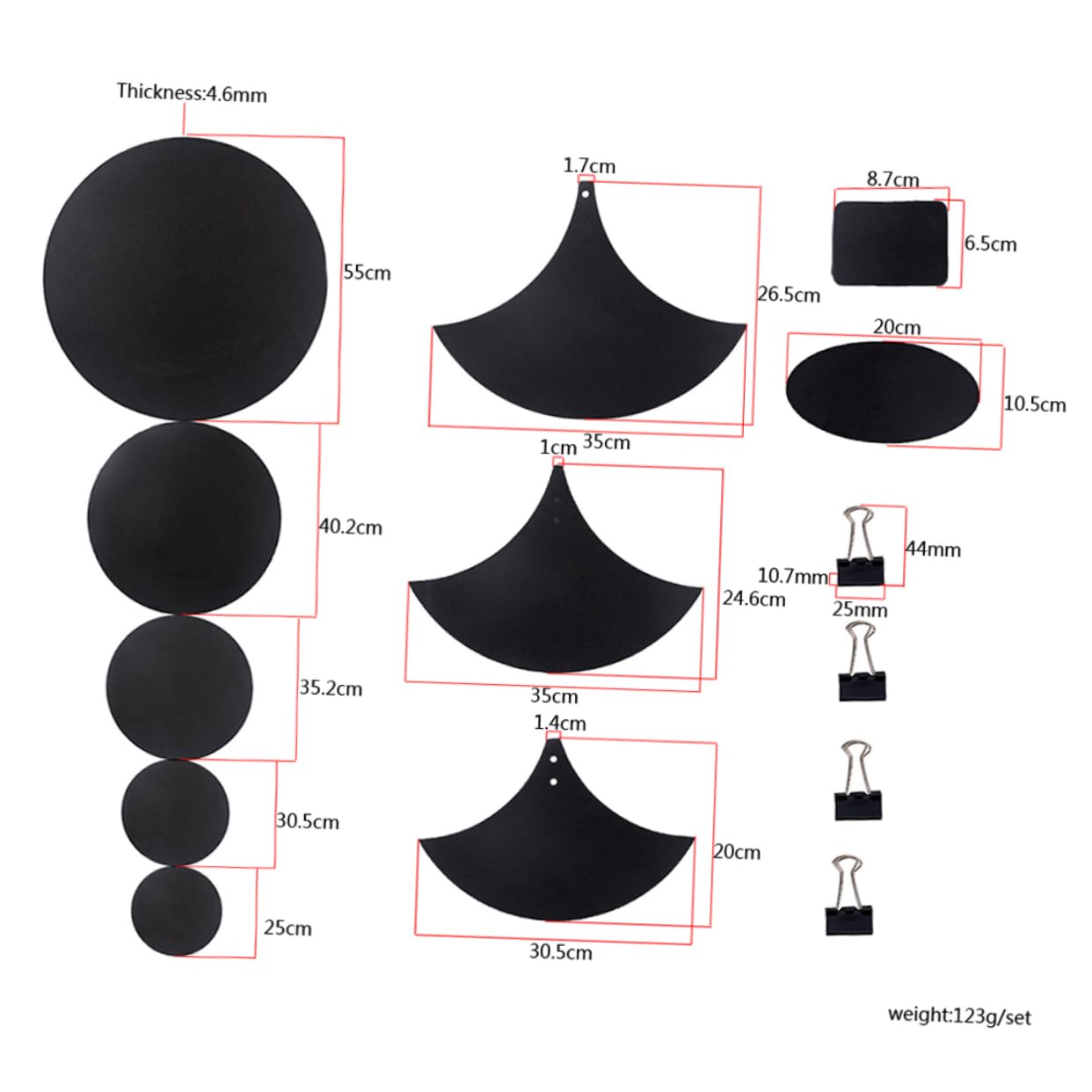 Toyvian 14Pcs Drum Mute Pad Drum Head Pad for Quiet Practice Drum Accessory Mat for Home Studio Use Black
