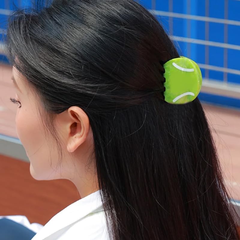 Pinzas para cabello tipo garra con diseño tenis miniatura 4