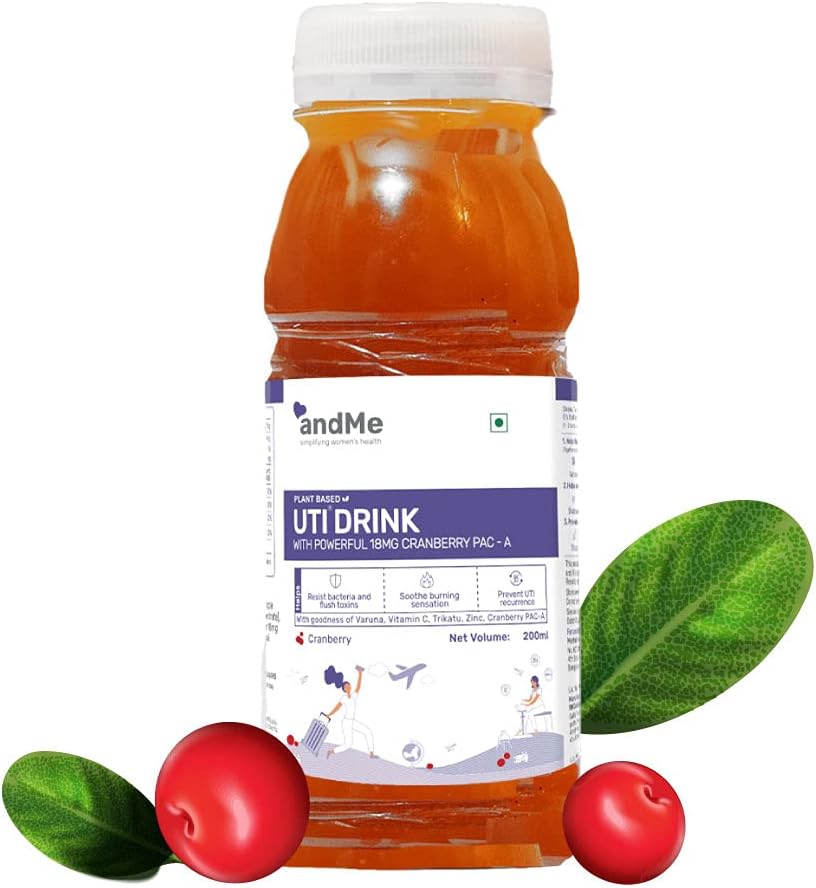 & ME Fruit Juice | Mixberry Cranberry Cocktail Drink | Women's Health Supplement | Ayurvedic 200ml | UTI Management - Pack Of 1 | Natural Red | 1 Pc