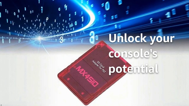 MX4SIO Adattatore per Schede di Memoria SIO2SD per Console di Gioco, Adattatore per Lettore di Schede TF per Console Fat, Lettore di Schede di Memoria Sostitutive (Arancia