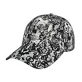 Victorian Gothic Lace Skull Baseball Cap Print Dad Caps Classic Trucker Hat Fashion Casual Running Caps Adjustable for Women Hats