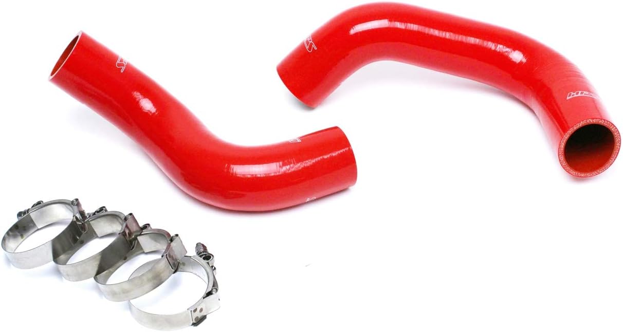 HPS 57-1498R-BLK Black Reinforced Silicone Radiator Hose Kit Compatible for Dodge 2004-2006 Ram 1500 SRT-10 8.3L V10