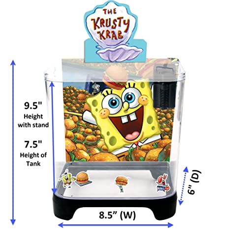 Penn-Plax Officially Licensed Spongebob Squarepants Starter Kit With 1.5 Gallon Tank – Great Way To Teach Children How To Maintain And Take Care Of An Aquarium – Sbk115 #TOP3