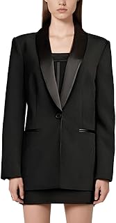 SATIN TRIMMED BLAZER - Buy now