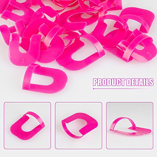 Onnpnn 52 Pieces U-Shape Nail Polish Protectors, Nail Polish Protector Clip, Curve Shape Finger Cover Manicure Tool, Professional Template Clips Guide Nail Art Painting Stamping Nail Polish Stencil #TOP7