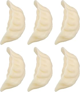 Artificial Dumpling Set 6Pcs Simulation Dumplings Models for Food Photography Props and Party Decoration