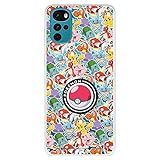 Imagen describiendo el producto Funda Oficial de Pokémon para Motorola Moto G22 - Patrón Sticker Poké Ball