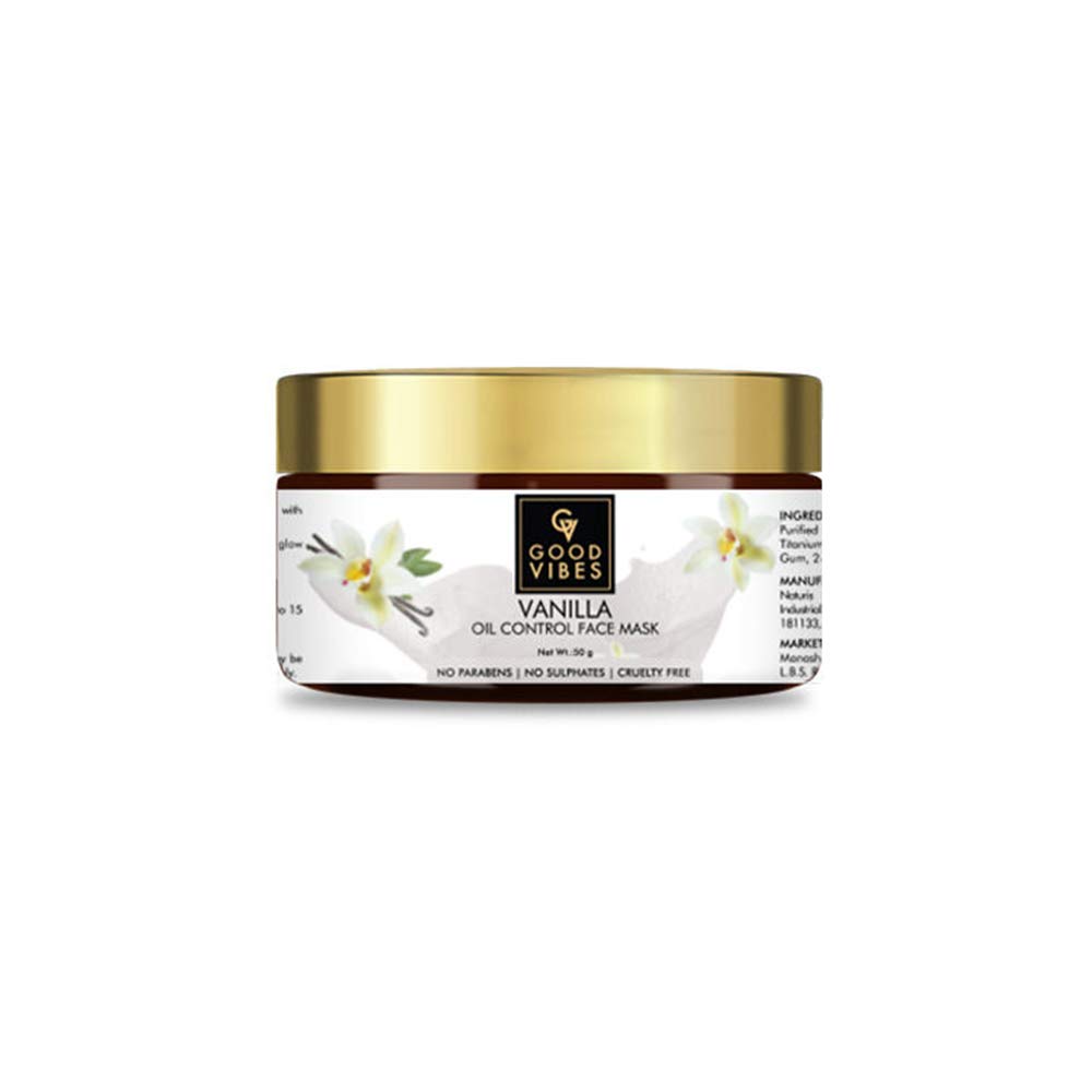 Buy Good Vibes Vanilla Oil Control Face Mask 50 g Anti Acne and Oil