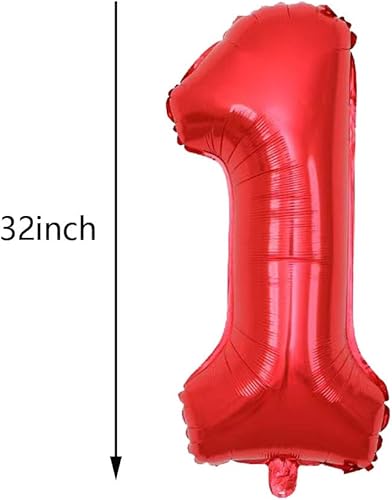 Miniatura 5 de 7 globos de papel de aluminio de sandía, globos de aluminio de Mylar número 1 de sandía para decoraciones de primer cumpleaños