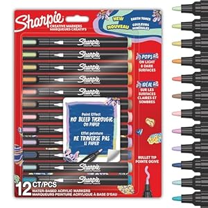 Sharpie Kreative Marker Acrylfarben Stifte, 12 Stück