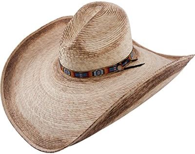 Charlie One Horse Coyote 7` Brim Beaded Band Natural/Burned
