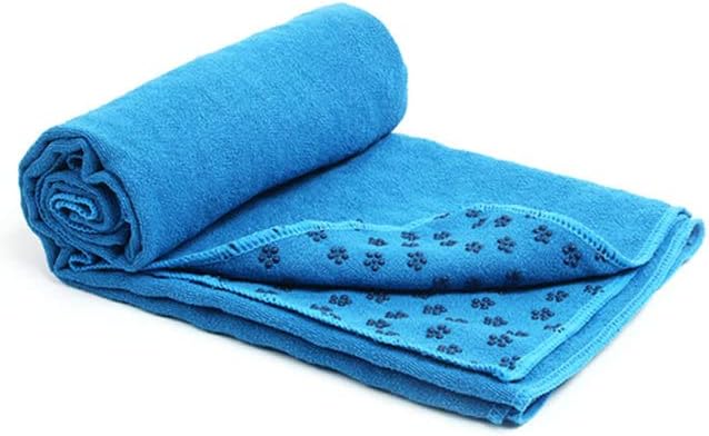 XLXL Non Slip Yoga Towel Pilates Blankets Fitness Sweat Absorbent Anti Skid Microfiber Exercise Pilates Training Yoga Mat Cover Towel (Blue)