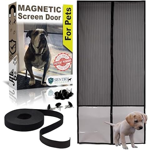 Magnetic Screen Door for Pets – Premium Reinforced Pet-Friendly Design with Heavy-Duty Magnets, Durable Mesh, and PET Material – Easy Install, Pet Proof, Full Frame Protection Cover