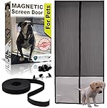 Magnetic Screen Door for Pets – Premium Reinforced Pet-Friendly Design with Heavy-Duty Magnets, Durable Mesh, and PET Material – Easy Install, Pet Proof, Full Frame Protection