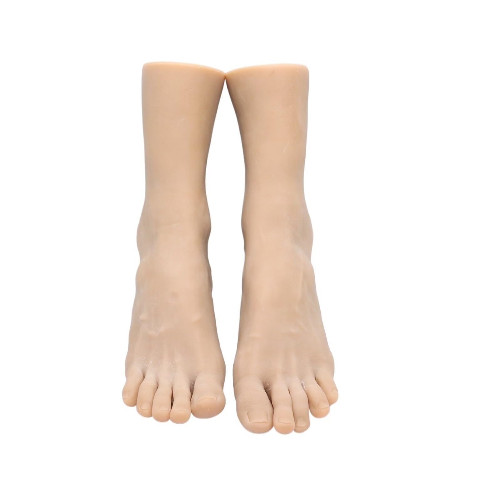 Męski manekin Model stopy fałszywe paznokcie praktyka silikonowe stopy, manekin ludzki but medyczny strzelanie rekwizyty wystawowe 4601(Toes bone,One pair of feet)