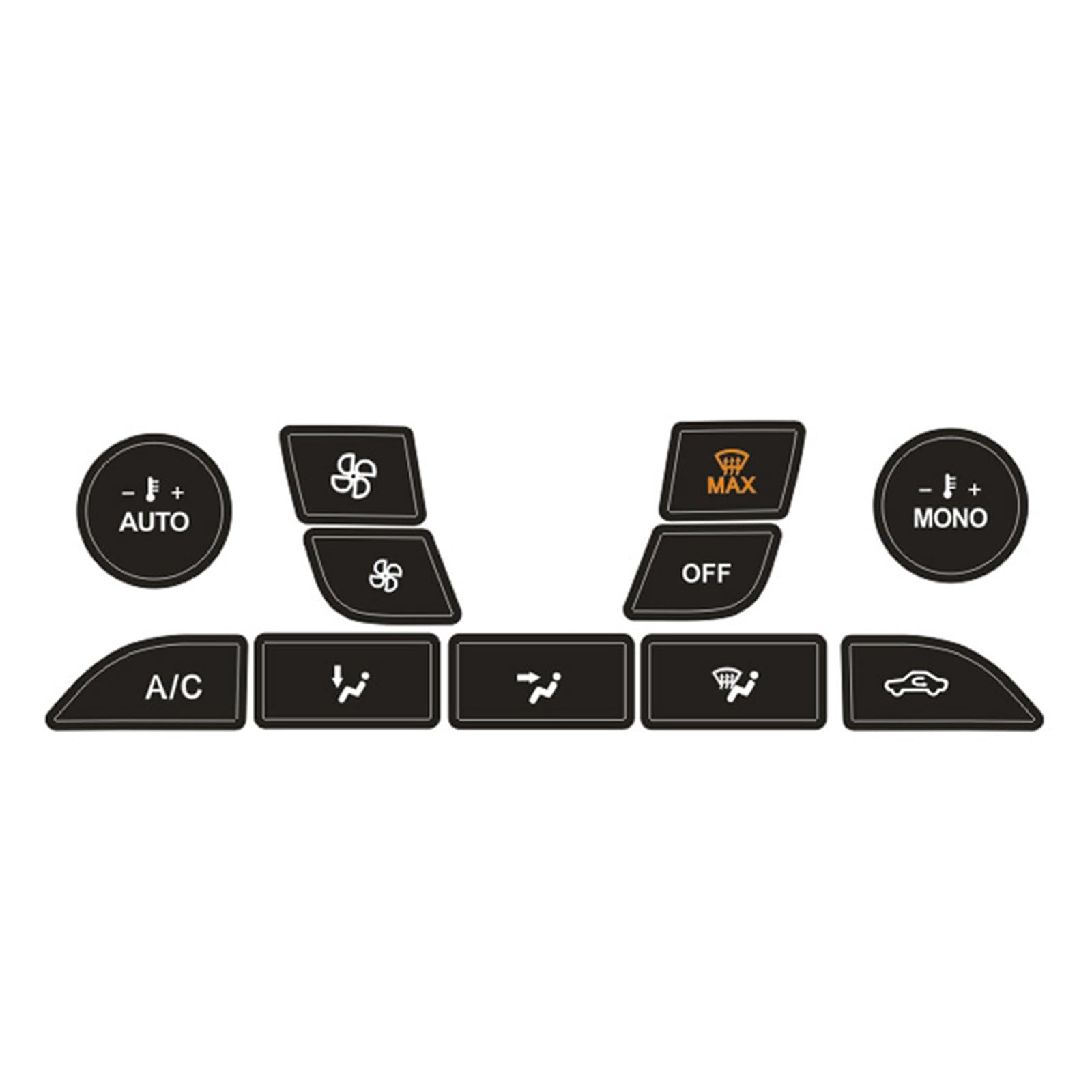 Button Stickers Compatible with Focus MK2 MK1 MK3