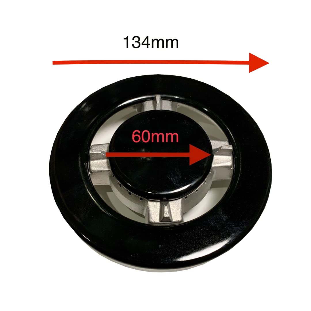 Kit de 5 quemadores separador de llama 4 fuegos + triple corona para SMEG