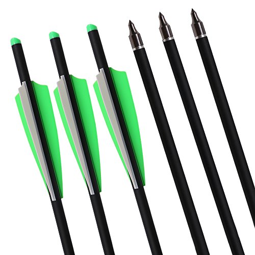 Huntingdoor Archery Carbon Crossbow Arrows 20inch 22inch Crossbow Bolts for Youth Adults Screw-in