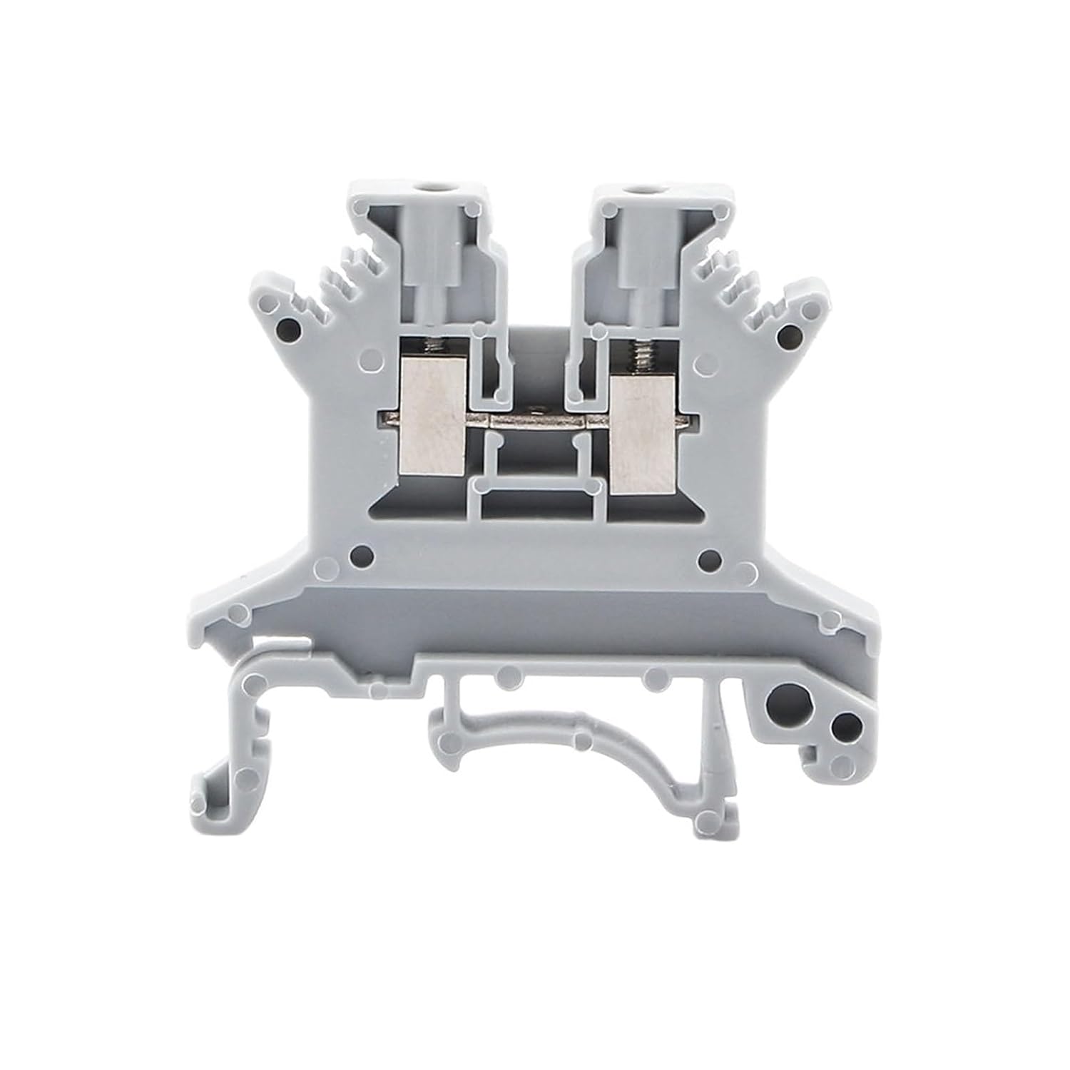 10Pcs UK-1.5N Din Rail Terminal Block Universal Screw Connection Wire Connector Block Terminal Strip Block 16awg Wire Conductor