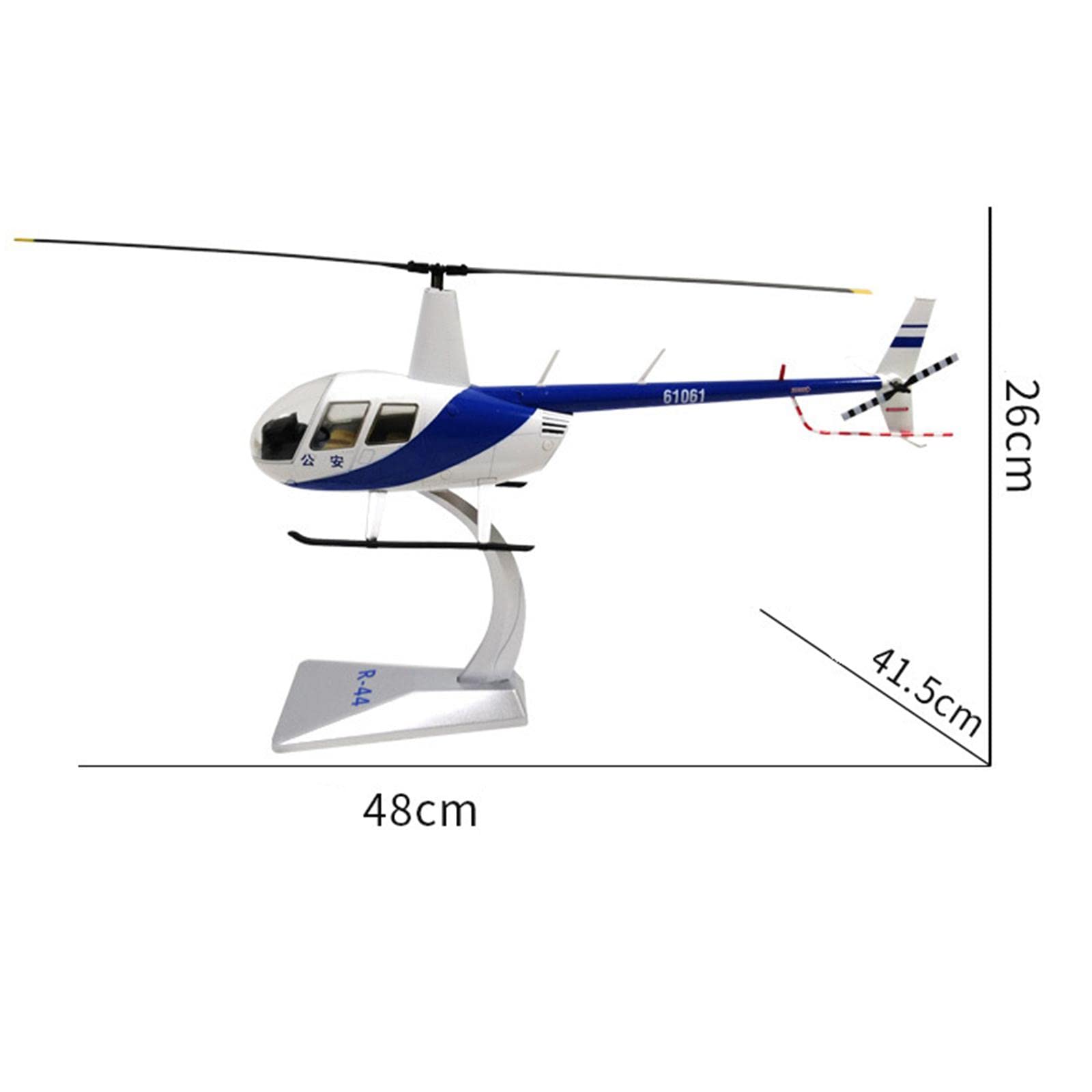 ヘリコプター模型 Amazon | yotijar 1/32 空軍 R44 ヘリコプター 飛行機 模型金属