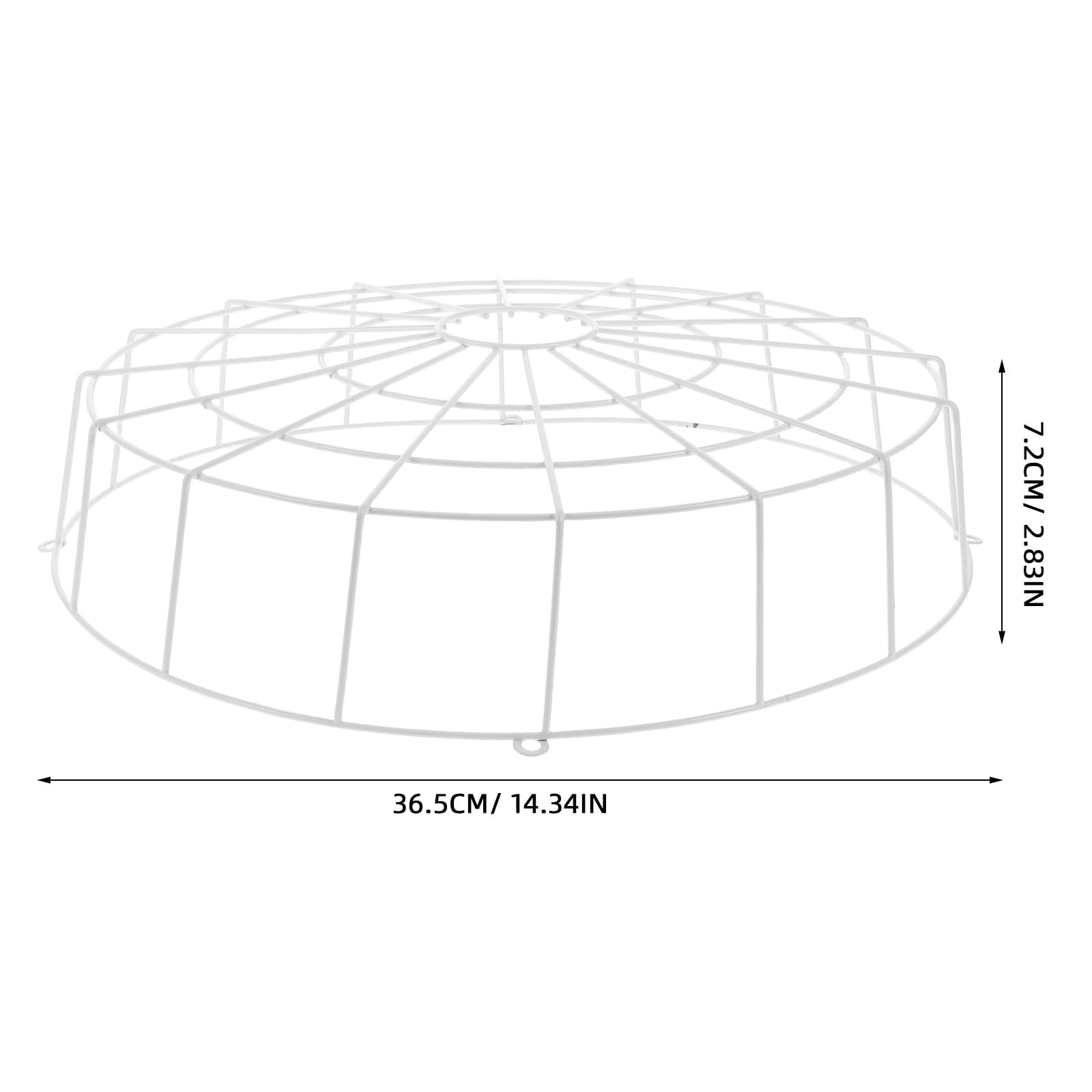 Abaodam Cage de Protection Blanche en Fer pour Panneau de Sortie et Luminaire de Plafond, Filet Soudé Bordure, Protection Sécurisée Polyvalente pour Éclairage D'urgence