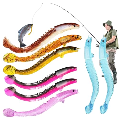 Señuelos De Bass - 8 Piezas Cebo Realista En Forma De Locha | Kit De Señuelos para - para Perca Bagre Trucha Y En Agua Salada